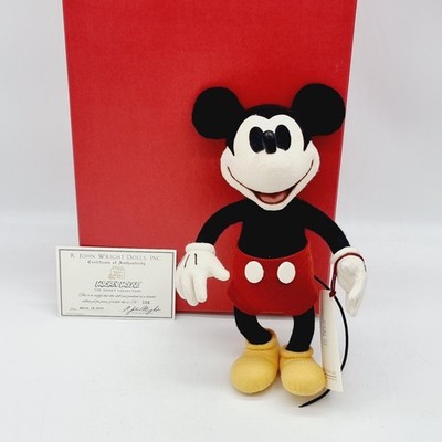 R. John Wright Disney Mickey Mouse limitiert 500 aus 2005 30 cm Filz