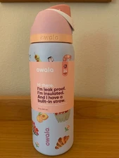 Owala / Picnic Prep / 32oz Free Sip Limited Edition / UO Exclusive Blue Pink New