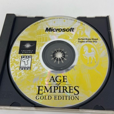 Microsoft Age of Empires Gold Edition PC CD-ROM (1999) Yellow Disc