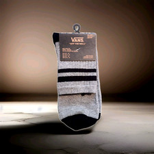 Size 9.5-13 - Vans Mens Classic Half Crew Striped Socks 1-PACK Off the Wall