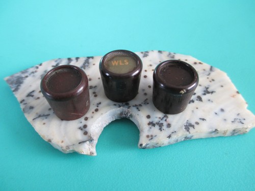 3 VINTAGE ANTIQUE CORONADO TUBE RADIO BAKELITE PUSH KNOBS PARTS