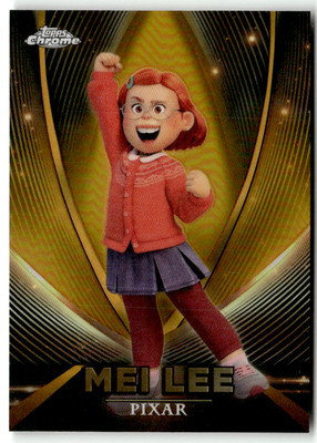 Topps Chrome Pixar 2025 No. PG-10 Mei Lee Pixar Gold