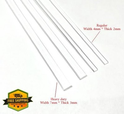 25pc 4'' Flat Clear Acrylic Sticks for Cake Pops