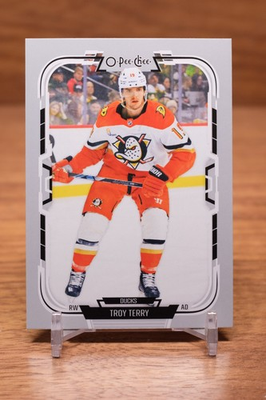 #ad 2025 26 O Pee Chee Base #11 Troy Terry Anaheim Ducks $1.99