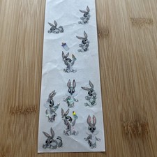 Vtg Baby Looney Tuns Bugs Bunny Stickers Sandylion Foiled 90s Bottle