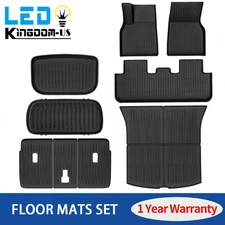 Floor Mats + Cargo Liner for 2025 2026 Tesla Y Juniper 5-Seater All Weather TPE