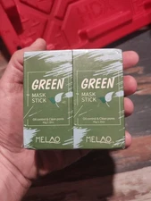 MELAO GREEN MASK  STICK OIL Control & Clean Pores - 2 Pack Brand New Sealed (Z)