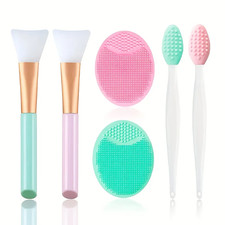 6PCS Silicone Facial Mask Brush Set Face Appl...