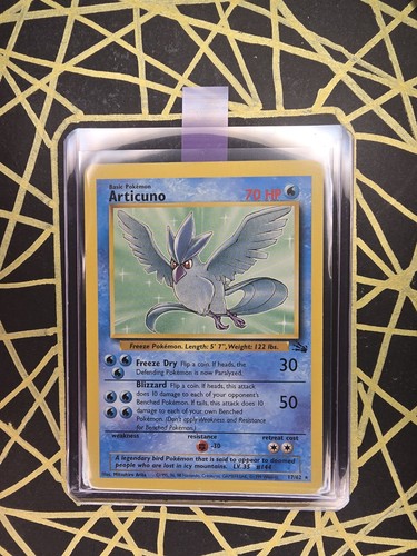 🔥 Articuno 17/62 🔥 Original Non Holo Rare Fossil Set Pokemon Card WOTC 1999