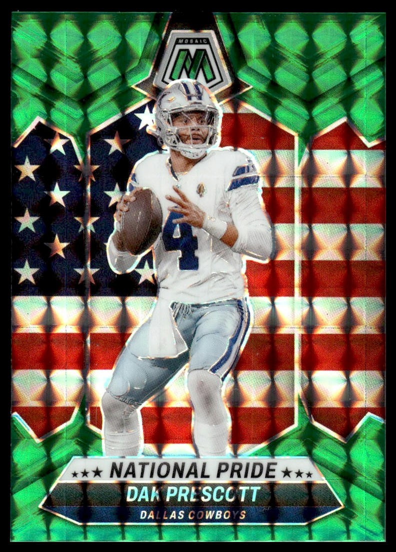2024 Panini Mosaic #253 Dak Prescott Mosaic Green Dallas Cowboys NM+