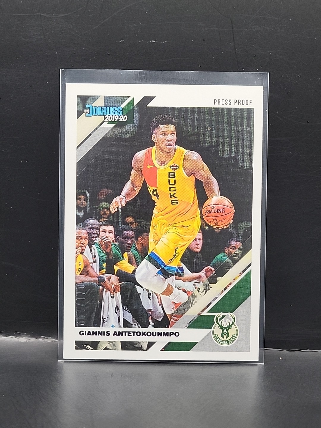 2019-20 Panini Donruss - Giannis Antetokounmpo #113 Purple Press Proof #d/199