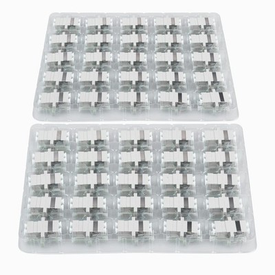 100 PCS LC To LC Duplex Multimode Fiber Optic Coupler Cable Connector Adapter