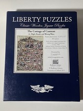 RARE RETIRED Liberty Classic Wooden Jigsaw Puzzle COTTAGE OF CONTENT