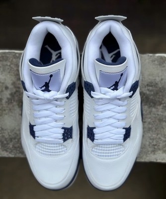 Size 9.5 - Jordan 4 Retro Mid Midnight Navy for sale online | eBay