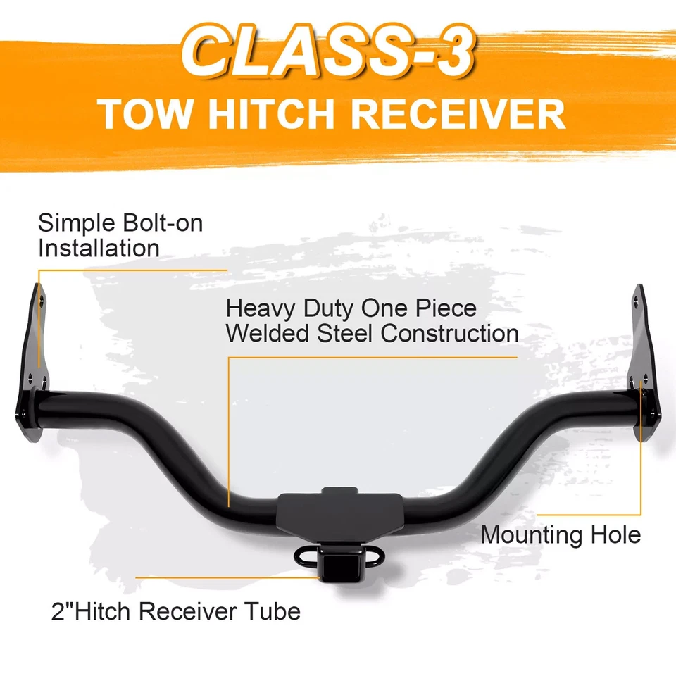 Receptor de enganche de remolque clase 3 de 2" para Nissan Xterra 05-15 kit de remolque de parachoques trasero Foto 2 de 4