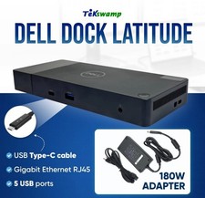 Dell USB-C Dock Station for Latitude 5410 5420 5440 5500 5501 w/ 180W AC Adapter