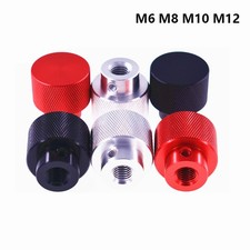 M6 M8 M10 M12 Knurled Thumb Nuts Blind Hole Nut Aluminum Side with M5 Screw Hole