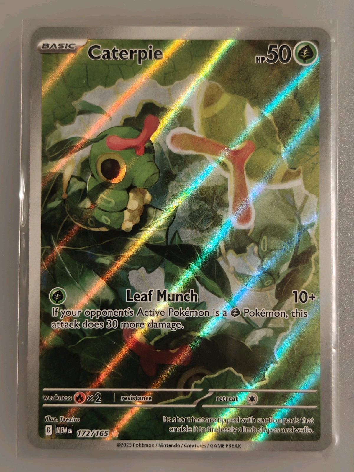 Caterpie 172/165 Sv: Scarlet & Violet 151 Holo