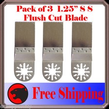 3pc  SS Detail Oscillating Multi Tool Saw Blade For Dremel Bosch Ridgid Ryobi