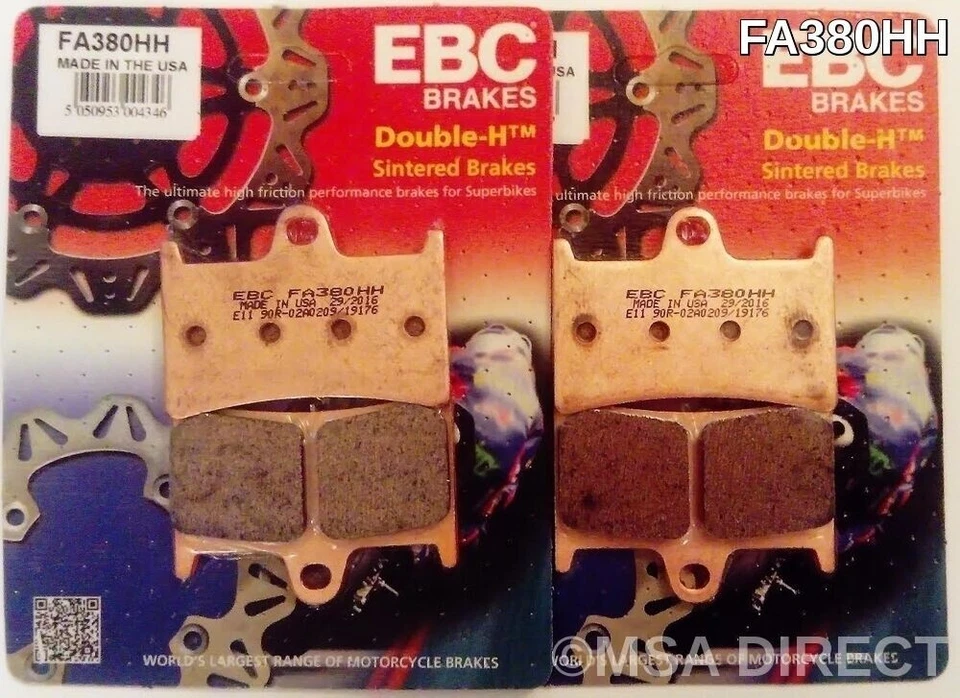 Pastillas de freno de disco delanteras sinterizadas EBC (2 juegos) para Yamaha YZF R6 (2005 a 2022) Foto 2 de 4