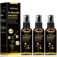180ml 5 Minoxidil Biotin Hair Growth Serum for Healthier and Thicker Hair