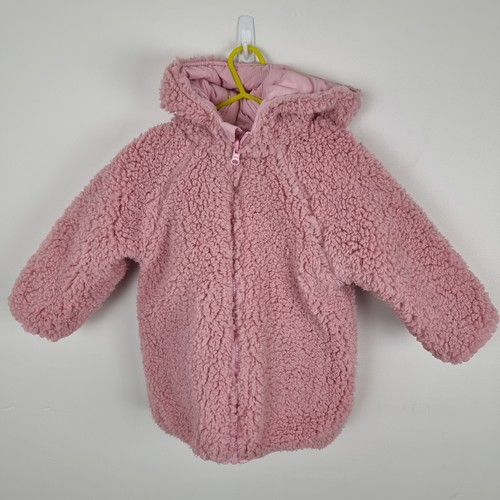 Milkshake Reversible Coat Jacket Pink Girls Size 4 - Picture 4 of 4