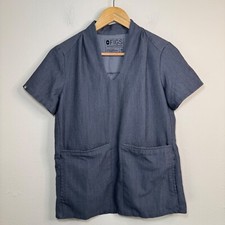 FIGS Scrubs Top Women's XS Grey Hospital Nurse Performance