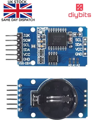 DS3231 AT24C32 I2C RTC Clock Module Timer Memory for Arduino Raspberry Pi ESP32