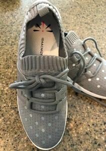 isaac mizrahi polka dot sneakers