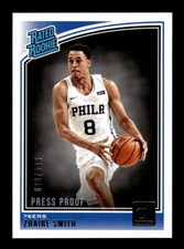 2018-19 Donruss - Signature Series #154 Zhaire Smith Press Proof Silver #/349