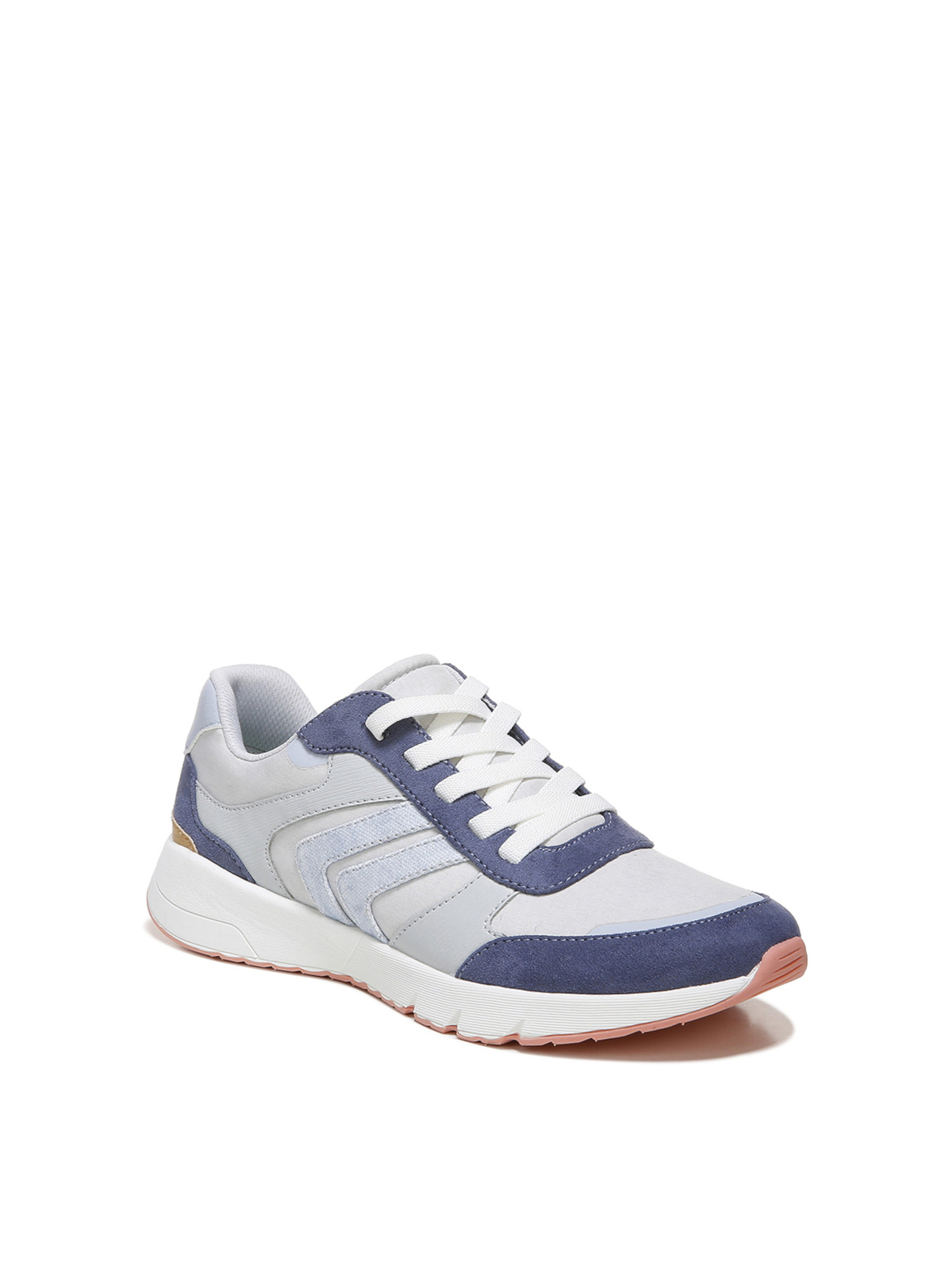 DR SCHOLLS Womens Gray Laces Back To It Toe Wedge Slip On Sneakers Shoes 6 M