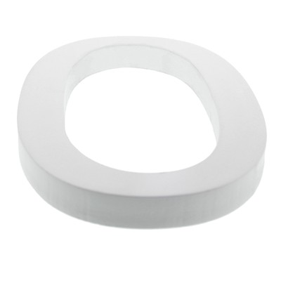 Arial Font White Painted MDF Wood Number 0 (Zero) 6 Inches