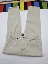 BDG Womens Straight Leg Jeans Slim Fit High Rise Size 27 Color Tan Cream