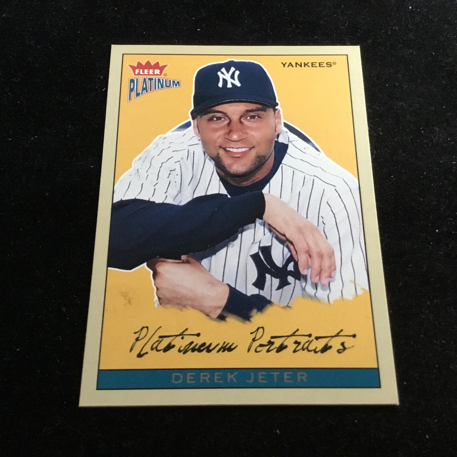 2004 Fleer Platinum Platinum Portraits #6PP Derek Jeter HOF New York Yankees