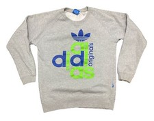 Vintage Adidas Trefoil Sweatshirt Spell out Large Lettering Large L
