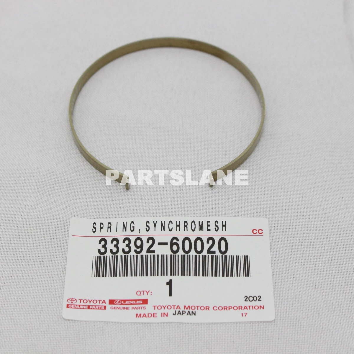 33392-60020 Toyota OEM Genuine SPRING, SYNCHROMESH SHIFTING KEY 