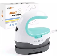 HTVRONT Mini Heat Press 2 Machine Iron Transfer Sublimation Shirt Small Portable