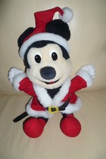 Plüsch Micky Maus im Weihnachtsmannkostüm