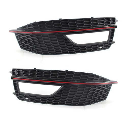 Front Bumper Fog Light Lamp Cover Grille Grill For Audi A4 B8.5 S-line 2012-2016 - Picture 3 of 8