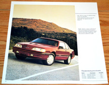 1987 Ford Thunderbird Turbo Coupe Original Dealer Advertisement Ad-87 88 Red