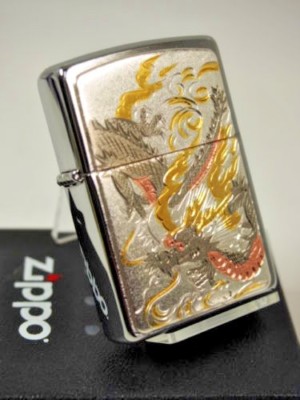 Zippo Dragon Electroforming Japanese Beautiful Design Collection