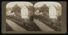 Scene in Rothenburg-a quaint old German town Germany Old Photo