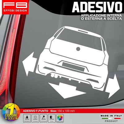 Sticker / Autocollant Fiat 500 Old Sporting - Style Tuning, Down-out, Dub - Marque Ritrama, Italie - Neuf