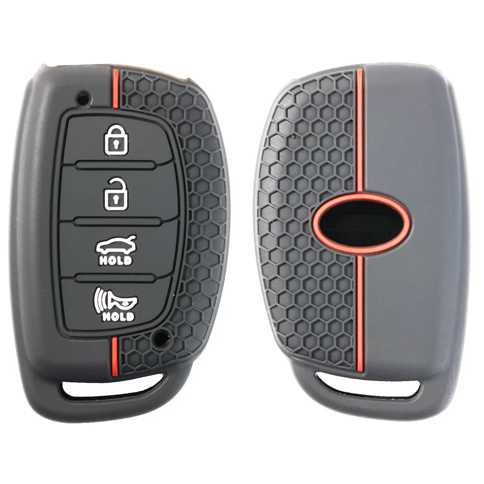 4 Button Car Remote Key Case Cover Shell Protector For Hyundai Santa Fe Sonata / - Изображение 3 из 4