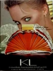 Perfume KL / KARL LAGERFELD = 1 PAGE Magazine PRINT AD 1984