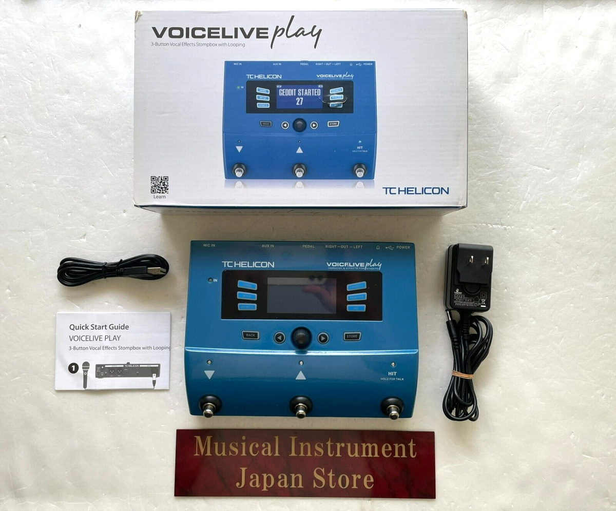 TC HELICON VOICE LIVE play 軽度ジャンク TC-Helicon VoiceLive Play GTX White Vocal Guitar Effect Processor