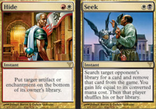 mtg seek a card Hide // Seek [Dissension] Damaged