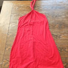 Reformation Cibrina Halter Body-Con Dress in red Size Large