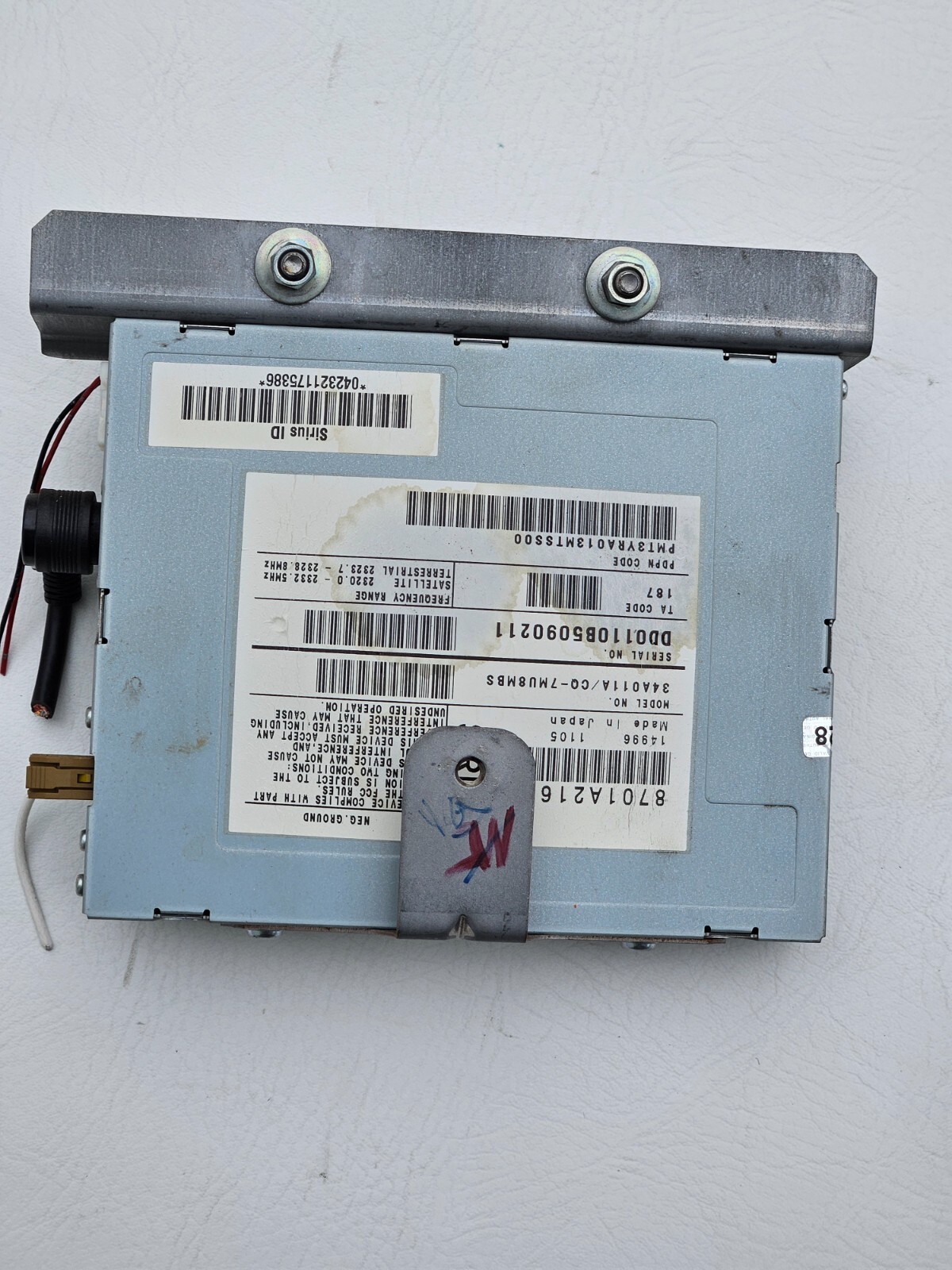 2008 09 ECLIPSE GALANT ENDEAVOR SIRIUS XM RECEIVER MODULE UNIT