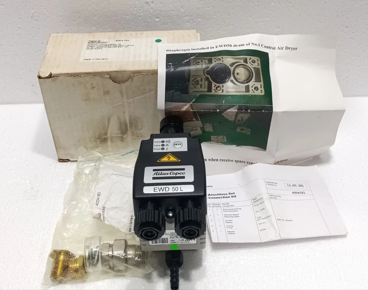 Atlas copco Ewd 50L Screw Air Compressor Drain Valve 8102043620 | eBay